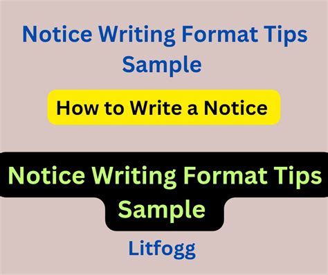 notice writingformatsample tips litfogg  smartclass initiative