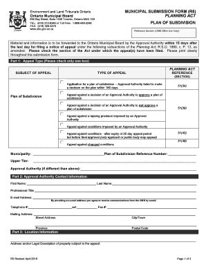 Fillable Online Omb Gov On MUNICIPAL SUBMISSION FORM R5 PLANNING ACT