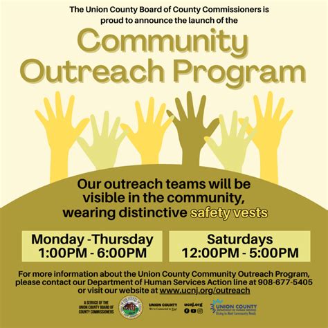 Union County Launches Community Outreach Program County Of Union