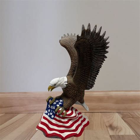 American Spirit Eagle Decor Handmade National Pride Sculpture - Etsy in ...