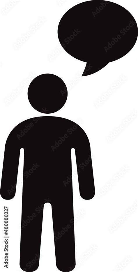 people talking icon Stock Vector | Adobe Stock