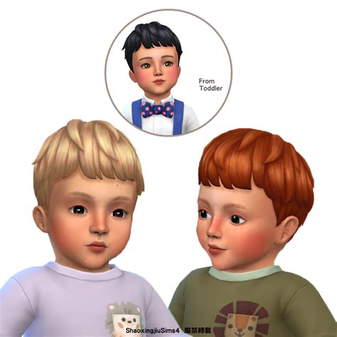 Infant Short Messy Hair 24 Create A Sim The Sims 4 CurseForge