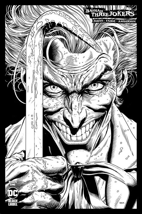 The Joker Black And White Comic