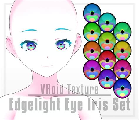 Vroid Texture Edgelight Eye Iris Set Littlemoxie S Madhouse Booth