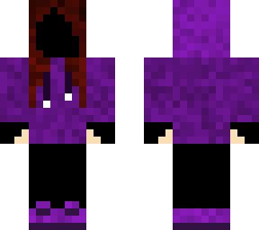 Purple hoodie girl | Minecraft Skin