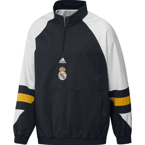 Real Madrid Trainingsjacke Icon Navy Weiß Gelb unisportstore de