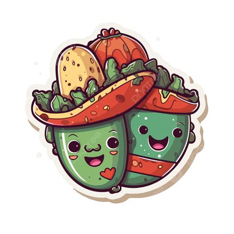 Lindo Par De Tacos Con Aguacate Clipart Vector Png Diseño De