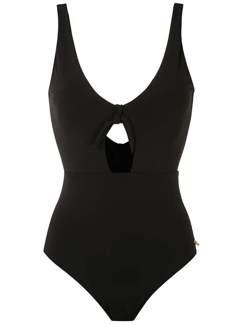 Womens Brigitte Black Cut Out Swimsuits Editorialist