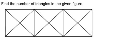 Find The Number Of Triangles In The Given Figure