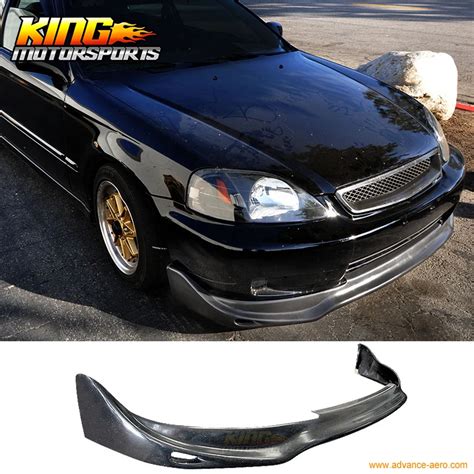 Fit For 99 00 Honda Civic Jun Style Front Bumper Lip Pufront Bumper Lipbumper Lipfront Bumper