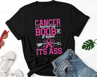 Cancer Touched My Breast So I Kicked Its Ass Shirt Breast Cancer Shirt