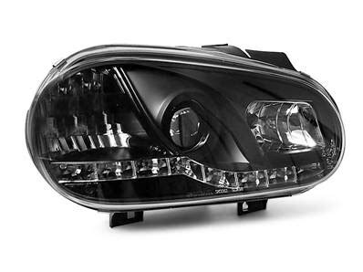 Paire De Feux Phares Vw Golf Daylight Led Noir