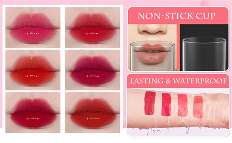 Zarics 6 Colors Lip Tint Stain Set Korean Lip Gloss Matte