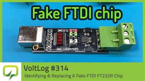 Identifying And Replacing A Fake Ftdi Ft232r Chip Voltlog 314 Youtube