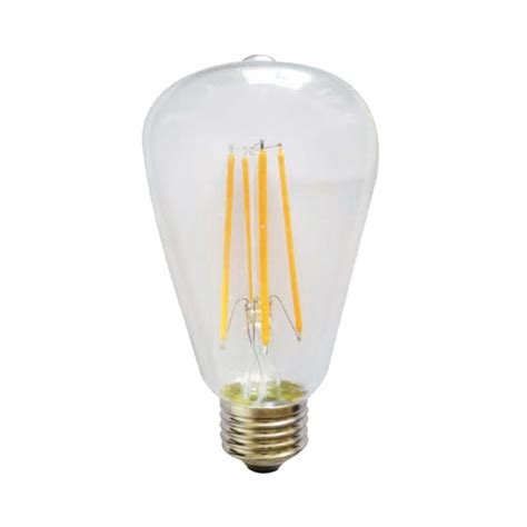 Led St64 Filament Lamp Clear 2700k E27 Dimmable D Anl Lighting