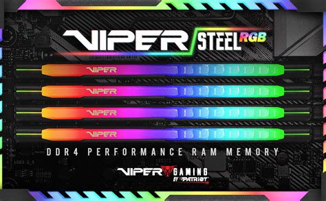 Memoria Ram Patriot Viper Steel RGB DDR4 8GB 1 x 8GB Módulo de