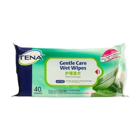 Tena Gentle Care Wet Wipes 40s Lazada