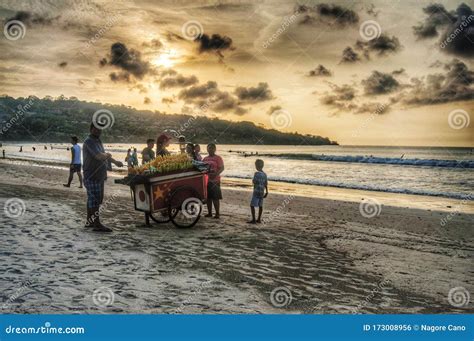 Jimbaran Beach at Sunset, Bali Editorial Photo - Image of beach, bali ...