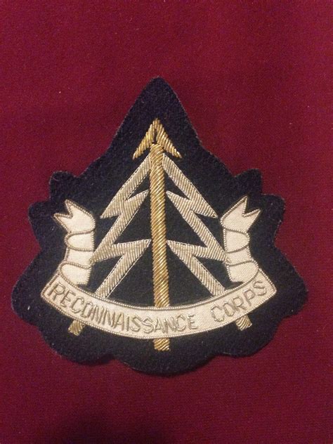 Reconnaissance Corps Blazer Badge Masons Military Badge And Button