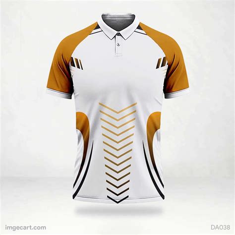 cricket jersey design white  gold pattern imgecart