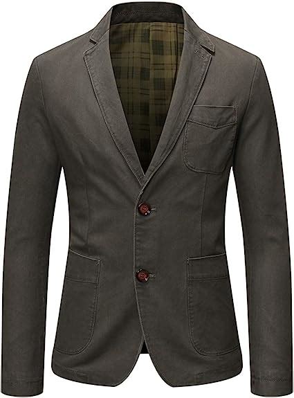 Allthemen Sakko Herren Sportlich Slim Fit Jackett für Freizeit Blazer