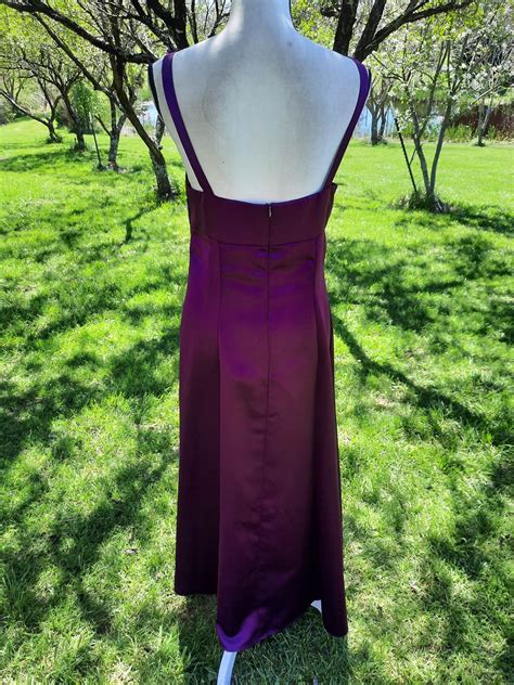 Plum Purple Glitter Floral Prom Dress, Homecoming, Bridesmaid, Costume ...