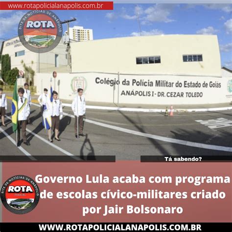 Governo Lula acaba programa de escolas cívico militares criado por