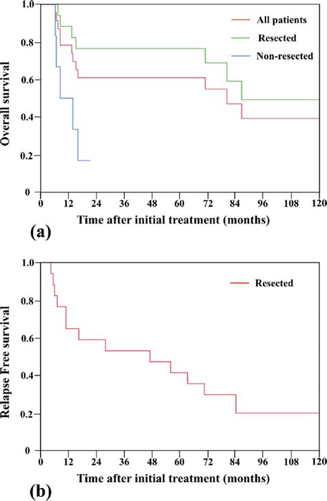 Kaplan Meier Curves Of A Overall Survival In Patients Receiving