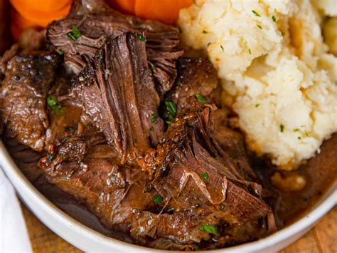 Slow Cooker Sweet And Tangy Pot Roast Crockpot Dinner Then Dessert