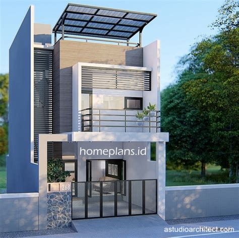 Desain Rumah Detil Produk Desain Rumah X M Dengan Rooftop Untuk