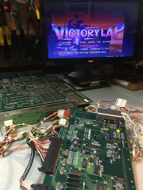 Namco Ace Driver Victory Lap System 22 Board Set W I O Sound And Interface Pcbs 2105593902