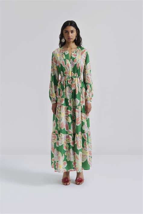 Malina Summer Collection In Printed Maxi Dress Maxi