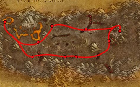 Burning Steppes Map Wow Classic