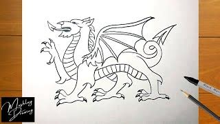 How To Draw Welsh Dragon - Longfamily26