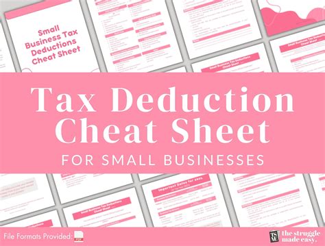 Small Business Tax Deductions Write Offs List Deductible Expenses