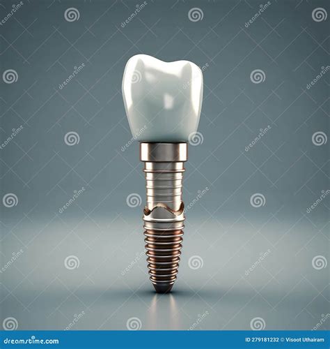 Human Teeth Or Dentures Tooth Human Implant Dental Concept Ai Generated Stock Illustration