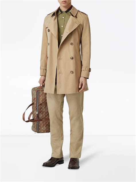 Burberry Cotton Gabardine Trench Coat Brown Farfetch