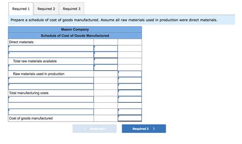 Answered Exercise 3 6 Schedules Of Cost Of Goods Manufactured And Cost Of Goods Sold Income