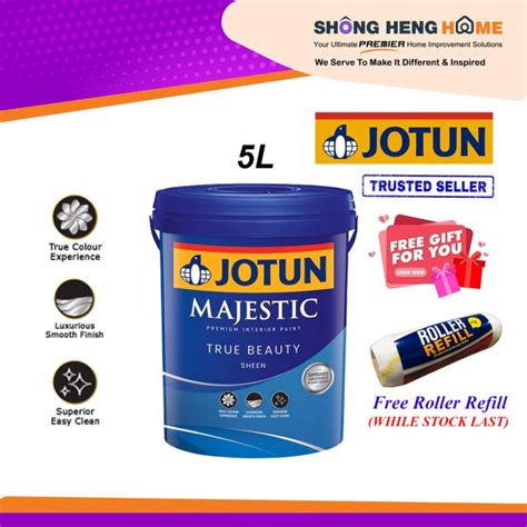 5l Jotun Majestic True Beauty Sheen Color Option Lazada