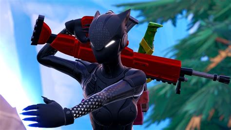 The Black Cat Woman Showcase Fortnite Season 8 Game Movie Youtube