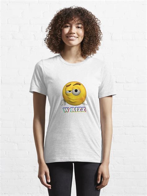 W Rizz Cursed Emoji T Shirt For Sale By Snazzyseagull Redbubble