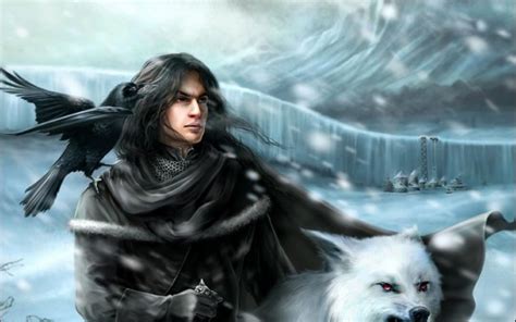 Jon Snow With Wolf - 3840x2247 - Download HD Wallpaper - WallpaperTip