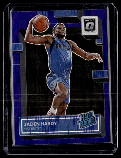 2022 Panini Donruss Optic Jaden Hardy Purple Shock Holo Prizm Rated