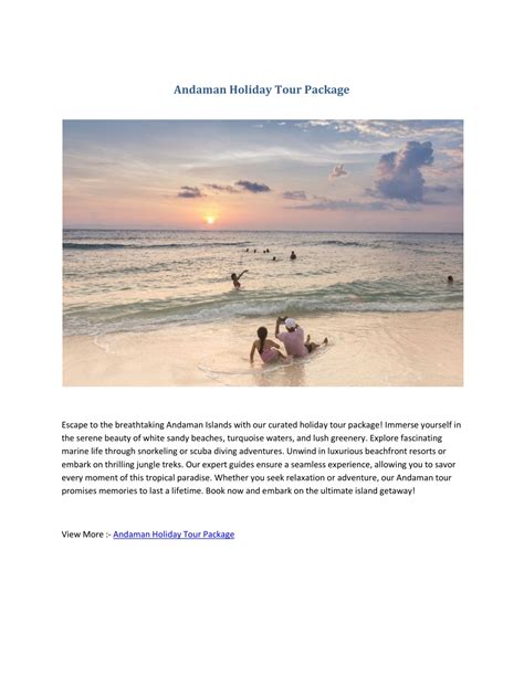 Ppt Andaman Holiday Tour Package Powerpoint Presentation Free