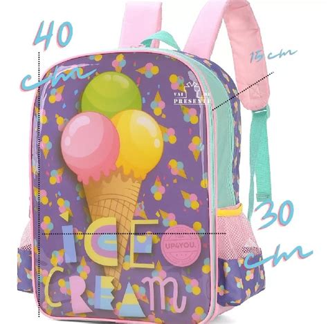 Mochila Costa Luxcel Up You Sorvete Ice Cream Is Upra Papelaria