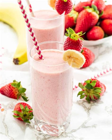 Strawberry Banana Smoothie Craving Home Cooked