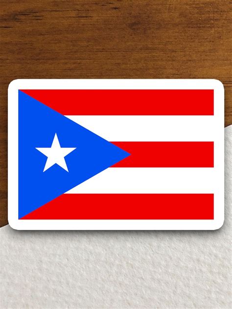 Puerto Rico Flag Sticker, International Country Sticker, International ...