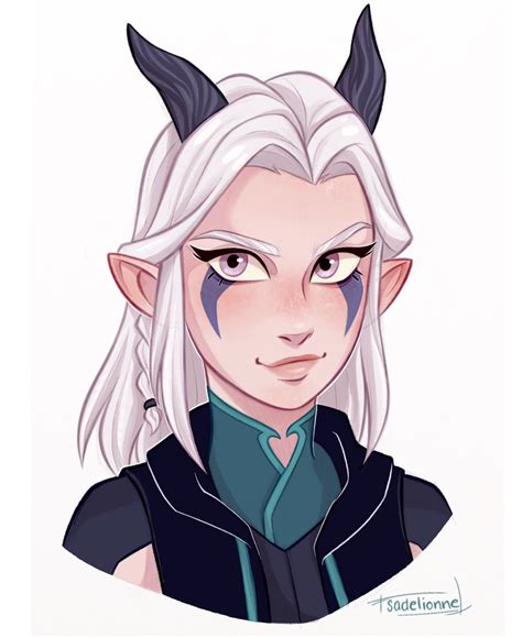 Rayla Art Print By Sadelionne X Small Dragon Princess Rayla Dragon