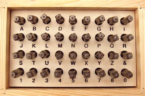 Beadsmith Gothic Alphabet Lower Case Letter 8mm Stamping Punch Set Uk