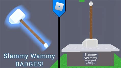 How To Get Slammy Wammy Badges Funville Roblox Youtube